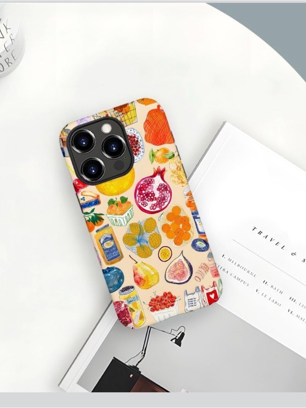 iPhone 15 Pro Fruit Print Phone Case — Charming Summer Design